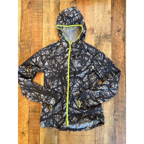 Nike Enchanted Forest Impossibly Light Windbreaker Hoodie Small Full Zip Black S - Picture 8 of 9